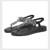 Sandalia Sandalias con Diamantes de Agua Tacón Plano Grande Estilo Hueco Zapatos Cómodos para Mujer Verano - details 2