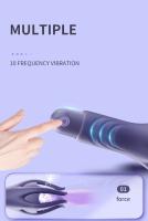 Potente entrenador de glande vibratorio para hombres, masturbador, punto G, punta de dedo suave, masaje de resistencia prolongada, vibrador, juguetes eróticos - details 10