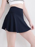 Falda pantalón deportiva para mujer con bolsillo para teléfono, falda pantalón deportiva con dobladillo plisado, tejido elástico de secado rápido para tenis, golf, yoga, baile, ropa deportiva informal - details 3