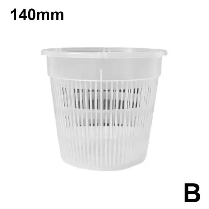 Macetas de orquídeas de plástico transparente para flores, lavabo transpirable, macetas de orquídeas, Control de raíces, maceta de escritorio transparente - 1