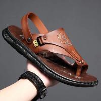 Zapatos de playa para hombre, verano 2025, con suela blanda, color liso, antideslizantes, a la moda, combinables y transpirables. - details 17