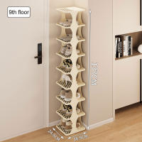 Zapatero alto de pie, organizador de zapatos de fácil montaje para zapatillas de tacón alto - details 2