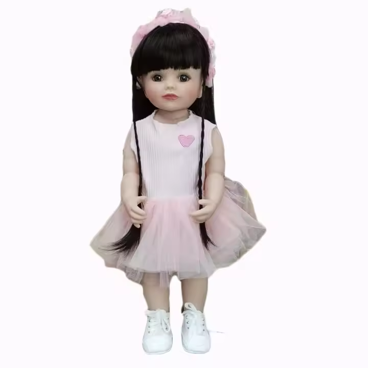 BZDOLL-Muñeca realista de silicona de cuerpo completo, bebé recién nacido de 55cm, regalo de cumpleaños para niña - 1