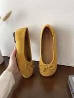 Cabeza redonda boca poco profunda solo zapatos nuevo retro suela suave Doudou zapatos casual fondo plano un pedal ladyshoes - details 33