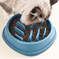 Cuenco de comida lenta de plástico multiusos para perros, alimentador portátil antiasfixia para gatos, dispensador de comida para mascotas antideslizante, gatito - details 1