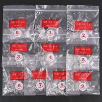 500 unids/bolsa punta cuadrada corta hecha en Francia que cubre 10 (0-9) uñas acrílicas artificiales transparentes/naturales VA-0 - details 4