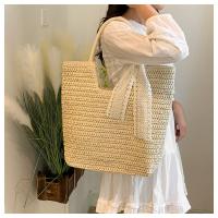 Bolso de hombro tejido hecho a mano Vintage para playa para mujer, bolsas de compras de rafia y ratán, bolsos bohemios para mujer, bolsos informales para viajes y vacaciones de verano - details 11