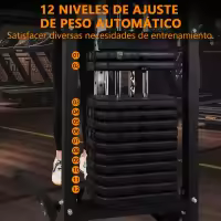 Máquina de Musculación Multiestación Musculación,Maquina Multifuncion Musculacion para Estación de dominadas con Pesas,Maquina Gimnasio para Fitness Gimnasio en Casa, Ejercitar Parte Superior Cuerpo - details 5