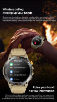 Reloj inteligente para hombres, pulsera deportiva de alta pantalla a color al aire libre, a prueba de agua IP68, 1,52 - details 6