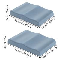 Cojín antideslizante para asiento de hemorroides, cojín ergonómico rectangular para asiento de coche, almohadillas para asiento de oficina de rebote transpirable para estudiantes - details 2