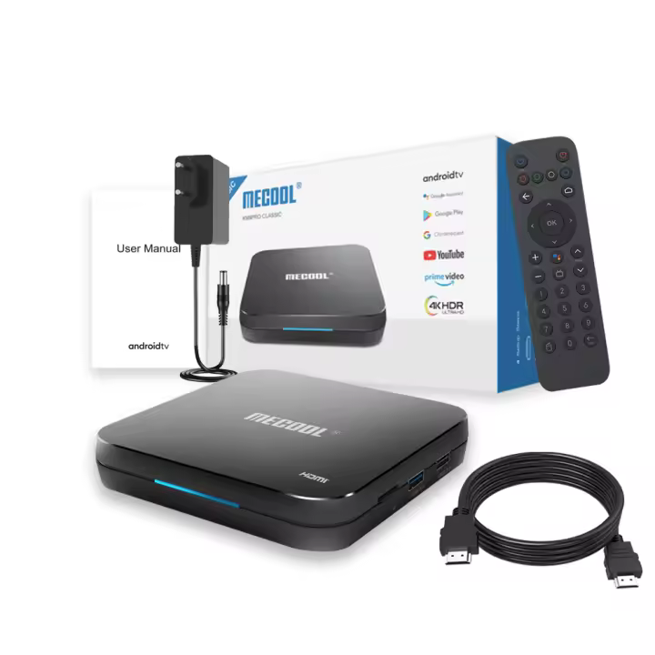 MECOOL-Dispositivo de TV inteligente KM9 Pro ATV, decodificador con Android, 4K, Amlogic S905X2, 2 + 16G, 2,4G/5G, WIFI, 100M, LAN, reproductor multimedia, certificado por Google - 1