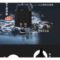 Luz de buceo portátil LED, iluminación impermeable para exteriores, cámara deportiva GoPro, luz de fotografía submarina - details 5