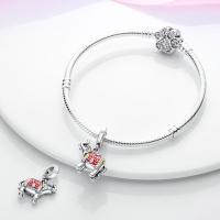 Abalorio Animal Friends en plata de ley con piedra de circón S, pulsera de 3 mm adecuada, regalo perfecto para mujer - details 43
