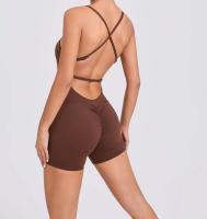 Conjunto de entrenamiento de ejercicio para mujer, traje de yoga, ropa deportiva, mono de gimnasio, rojo, verano, 2024 - details 24