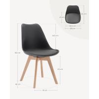 Sillas de Comedor de Cuero Sintético y Polipropileno Diseño de Torre Mara - details 2