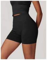 Pantalones cortos deportivos sin costuras para mujer, monos push-pull de cintura alta para gimnasio, ropa de yoga - details 18