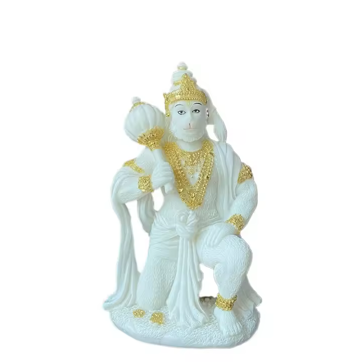 Estatua de Buda indio, rey, mono, artesanía de resina, adorno de estatua de Hanuman - 1