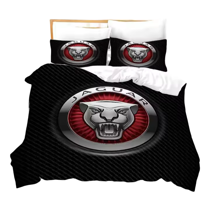 Juego de Ropa de Cama de Tres Piezas Impresas en 3D Cubierta de Edredón Rey Forro de Almohada - 1