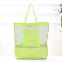 Oversized Mesh Beach Tote Bag Lightweight And Large Capacity For Drinks Snacks Or Picnic Lunches - details 1