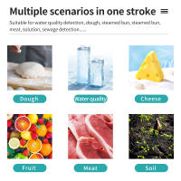 Probador de PH de alimentos portátil 3 en 1, medidor de temperatura multifuncional, LCD Digital, Detector de PH y EC para carne, queso, masa y agua - details 1