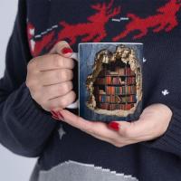 Taza de estantería 3D, taza de estante de biblioteca, diseño creativo del espacio, tazas multiusos, tazas blancas, amantes de los libros, taza de café - details 5
