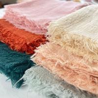 Servilletas cuadradas de lino y algodón hechas a mano, servilletas de tela con flecos para Decoración de mesa, banquete de boda, fiesta de Navidad, suministros de cocina, 4 piezas - details 7