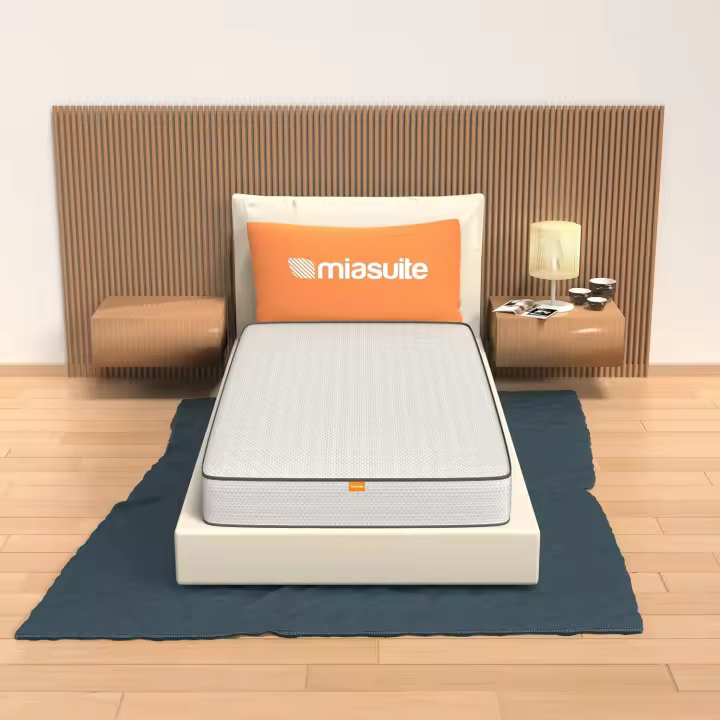 Colchón Miasuite Primavera H12 90x190 cm, altura 12 cm - Plegable, de espuma viscoelástica, hipoalergénico y antiácaros, hecho en Italia - 1