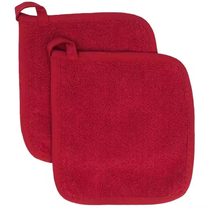 Almohadillas aislantes de piezas, manteles individuales de cocina resistentes al calor, para manopla de microondas y horno, 2 unidades - 1