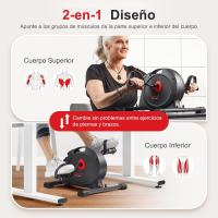 Bicicleta estática Inteligente, Mini pedaleador bajo encimera con Doble función para Personas Mayores, opcionalmente con aplicación Gratuita SunnyFit y Magnetic - details 16