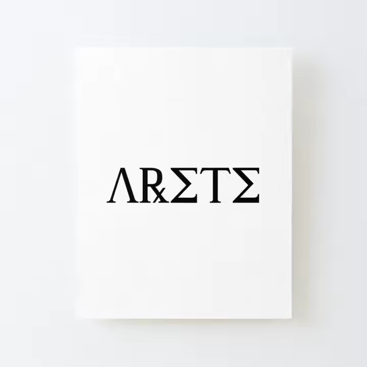 Arete - Αρετή - Excelencia - Grecia - Griego Lienzo Impreso Marco de Kit DIY 40x50cm - 1