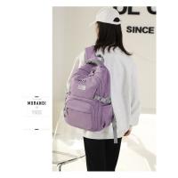 Mochila escolar para chicas adolescentes, morral sencillo de color sólido para mujer, morral escolar juvenil - details 6