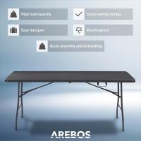 Mesa de Buffet Plegable Resistente a la Intemperie Ideal para Jardín, Balcón, Camping - details 3