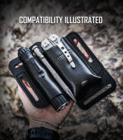 Funda de Cuero EDC Nextorch V40 Adecuada para Linternas Barra de Luz Plumas Herramientas 100% Cuero Real Apto para Anchos de Cinturón ≤ 45mm - details 2