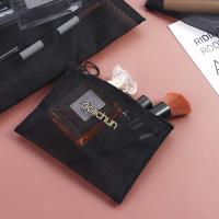 Bolsa negra con cremallera de gran capacidad, bolsa de lavado transparente, estuches de cosméticos, bolsas de cosméticos de malla, bolsa de aseo, bolsas de maquillaje - details 11
