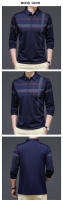 casumanl Camiseta Gráfica de Hombre Ajuste Delgado Manga Larga Cuello Dobladillo - details 6