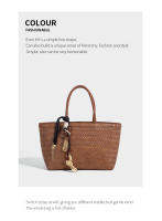 Bolso de mano de gran capacidad, nuevo bolso grande y versátil para mujer, bolso de hombro, bolso de cesta de verduras tejido elegante francés. - details 10