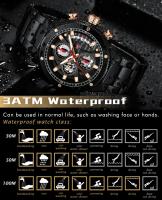 Reloj de cuarzo elegante de negocios de lujo para hombre, reloj de pulsera con banda de acero luminosa resistente al agua, gran regalo para novio/esposo - details 7