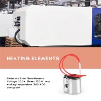 Elementos calefactores de acero inoxidable para máquina de inyección de plástico, calentador de banda de Mica, 35x45mm, 220V, 150W, 2 unidades por lote - details 5