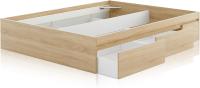 Cama Doble, Cama con Almacenaje, Medidas: 156 cm (Ancho) x 196 cm (Largo) x 37 cm (Alto) - details 19