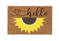 Colchoneta de girasol colchoneta de bienvenida de girasol alfombra exterior colchoneta de girasol colchoneta de primavera y verano decoración de sol - details 1
