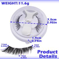 Pestañas de Ojos Magnéticas Reutilizables Sin Pegamento, Herramienta de Maquillaje para Extensiones de Pestañas Falso - details 4