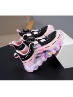 Zapatillas de deporte para niños, zapatos deportivos antideslizantes para niñas, zapatos de cuero impermeables para niños, zapatillas de tenis informales ligeras y bonitas de color rosa para correr - details 22