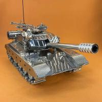 Tanque de batalla principal chino T99 de acero inoxidable, modelo de aleación 1:32, adornos, juguetes terminados - details 18