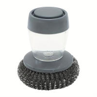 Cepillo de Limpieza Multifuncional con Esponjas de Acero Inoxidable 1pc Muebles y Baño Cepillo de Dishwashing con Bolas de Alambre - details 3