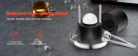 SucceBuy Kit de prensa para bolas de hielo, aluminio aeronáutico, fabricante de esferas de hielo de 2,4 pulgadas, molde, tapete, pinzas, bandeja, vidrio, para fiestas y días festivos - details 3
