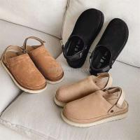 Nuevos zuecos Golden Coast de alta calidad para mujer con sandalias de verano antideslizantes 35-44 #   mula de hombre de ante de vaca real - details 5