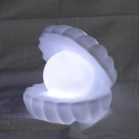 Mini luz de noche con forma de mejillón de perlas de colores, lámpara de concha de dibujos animados, mesita de noche para dormitorio de niña y niño, luz decorativa de escritorio, 1 unidad - details 2