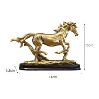 Figurine Collectible Horse Ornament Tabletop Decoration Sculpture for Furniture Desk Decoration Bookcas Office Home Decor