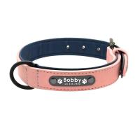 Collares personalizados cuero, Collar Perro, etiquetas identificación de nombre para perros pequeños medianos grandes Pitbull - details 12