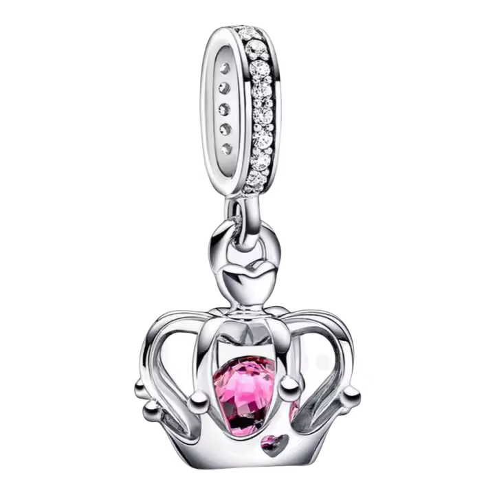 Colgante de Corona de Plata Esterlina Joyería de Pulseras y Gafas de Sol - 1